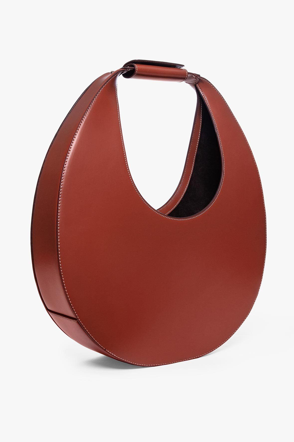 Image LARGE MOON BAG | COGNAC 3 of 7 and Clicking this image will trigger a zoom pop-up