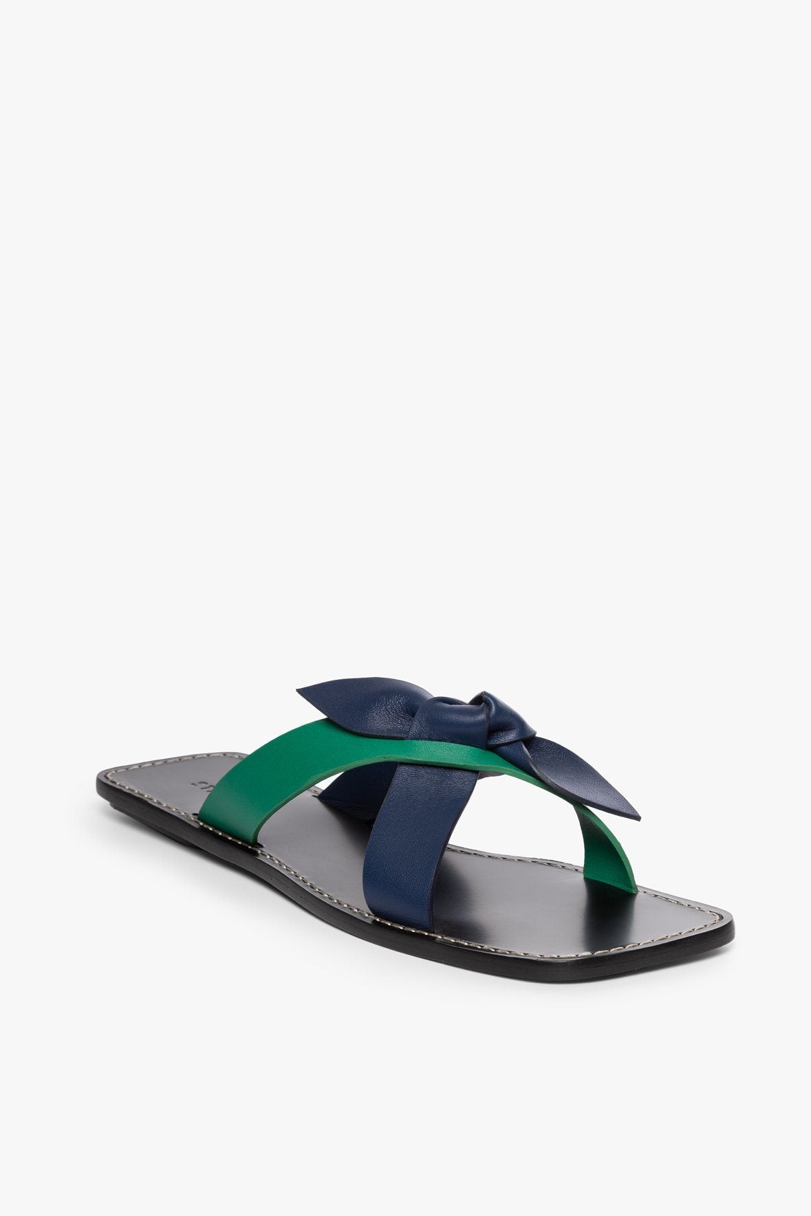 Image LEI SANDAL | CLOVER MIDNIGHT BLACK 1 of 5 and Clicking this image will trigger a zoom pop-up