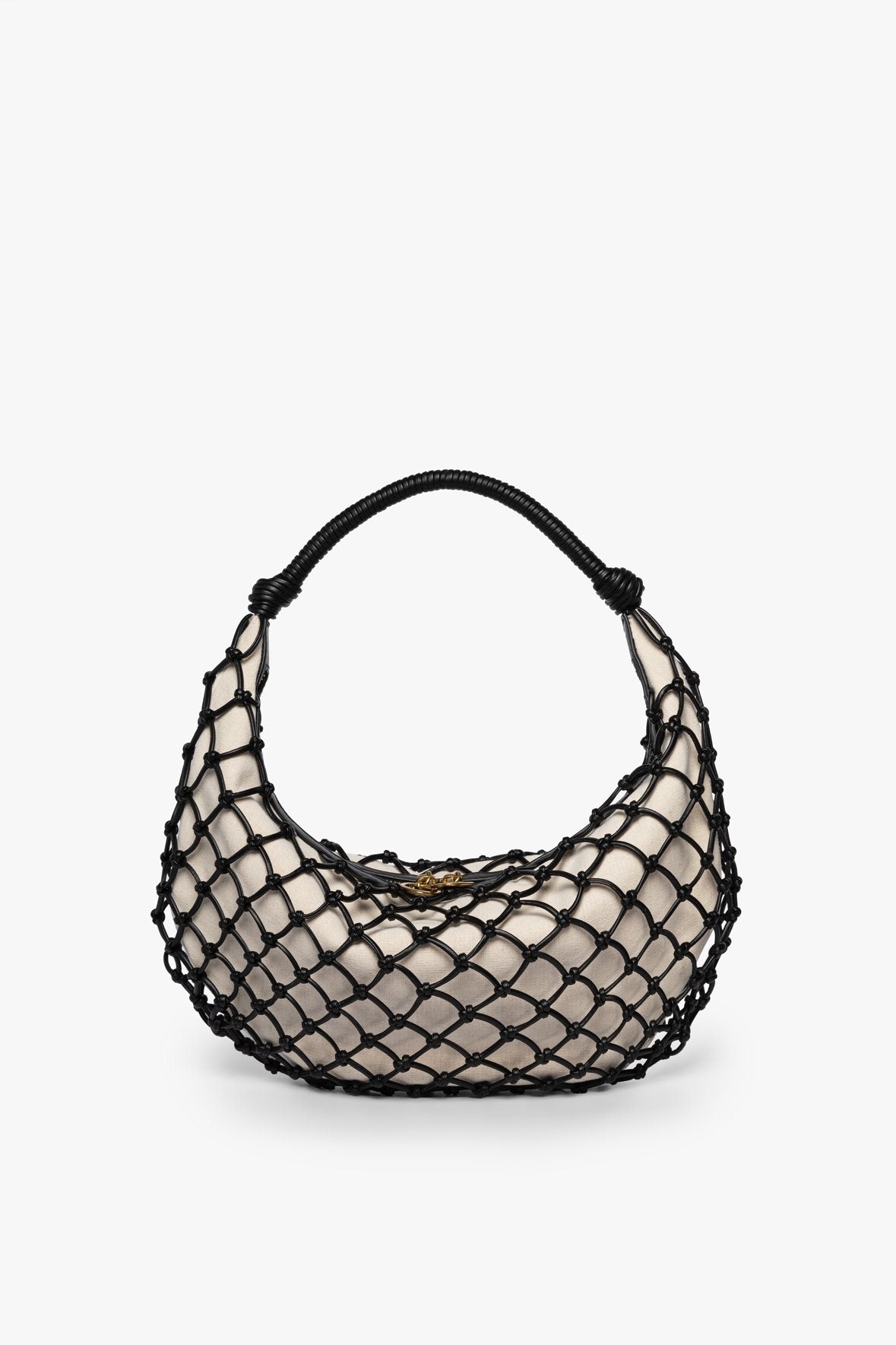 Image LUNA BAG | BLACK VEGAN LEATHER 1 of 8 and Clicking this image will trigger a zoom pop-up