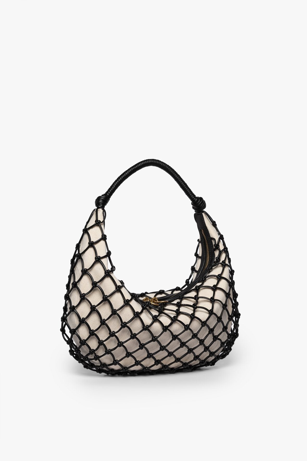 Image LUNA BAG | BLACK VEGAN LEATHER 3 of 8 and Clicking this image will trigger a zoom pop-up