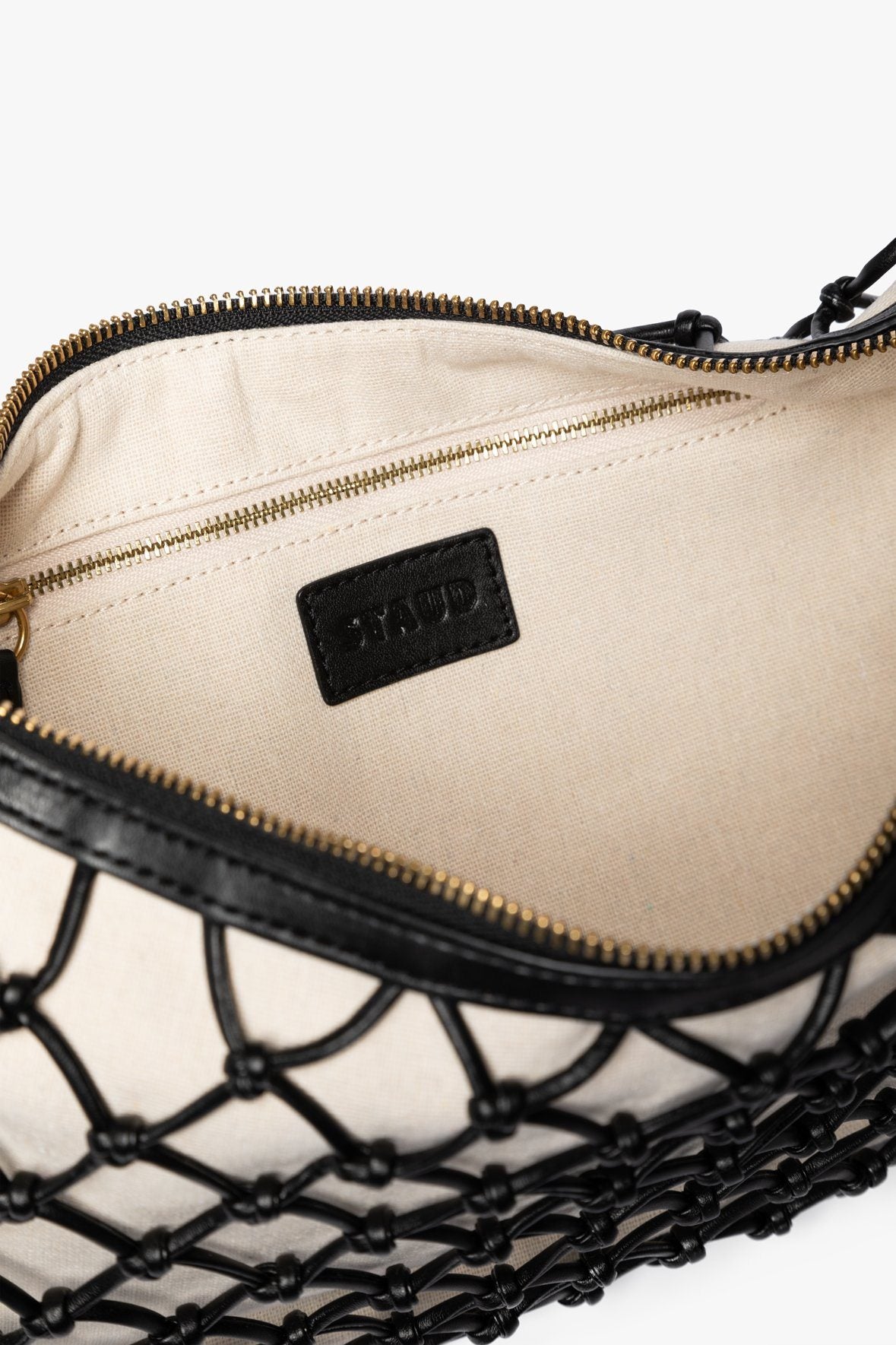 Image LUNA BAG | BLACK VEGAN LEATHER 8 of 8 and Clicking this image will trigger a zoom pop-up