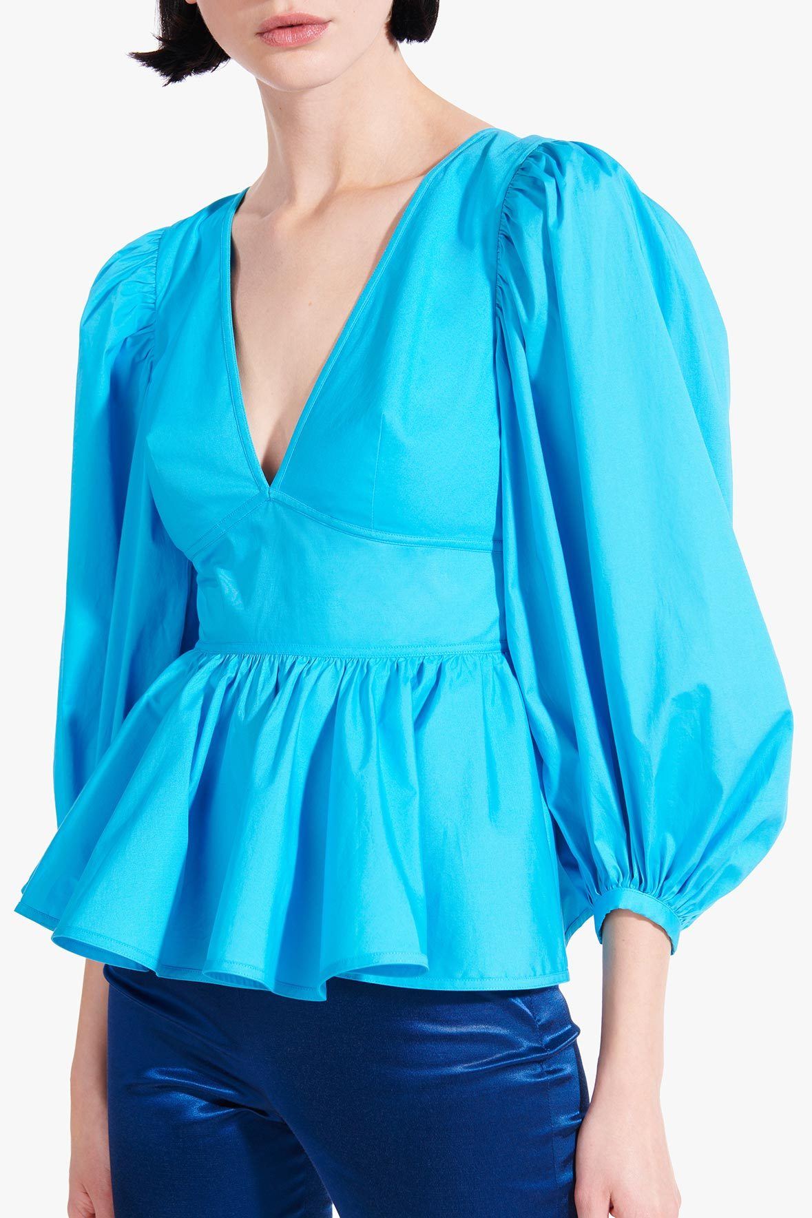 Image LUNA TOP | BRIGHT BLUE 4 of 7 and Clicking this image will trigger a zoom pop-up