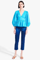 Image LUNA TOP | BRIGHT BLUE 3 of 7