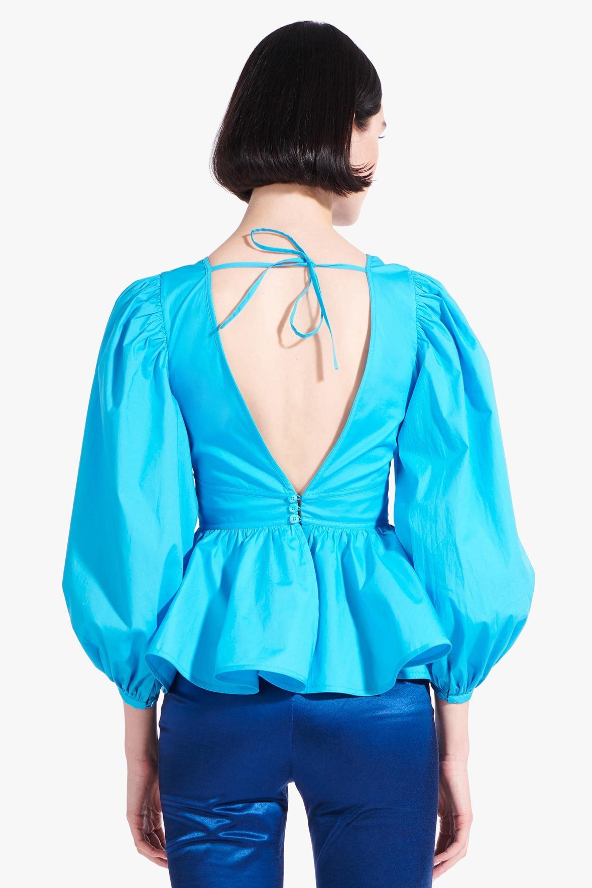 Image LUNA TOP | BRIGHT BLUE 2 of 7 and Clicking this image will trigger a zoom pop-up