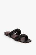 Image MAYA RUCHED SANDAL | BLACK 1 of 6