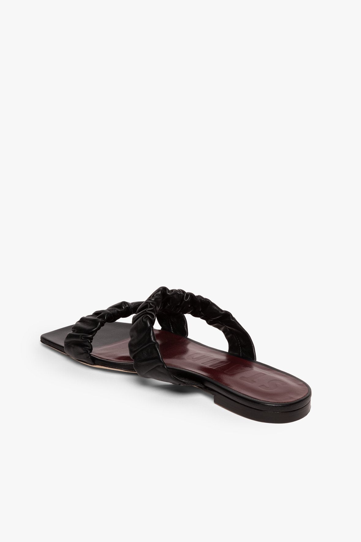 Image MAYA RUCHED SANDAL | BLACK 6 of 6 and Clicking this image will trigger a zoom pop-up