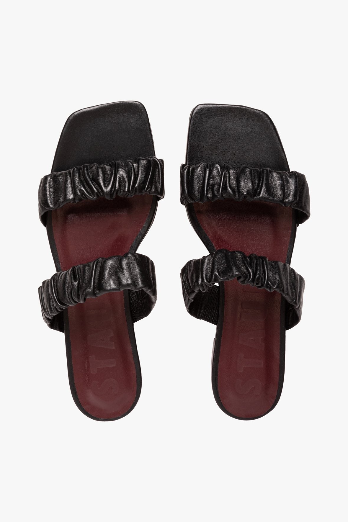 Image MAYA RUCHED SANDAL | BLACK 5 of 6 and Clicking this image will trigger a zoom pop-up