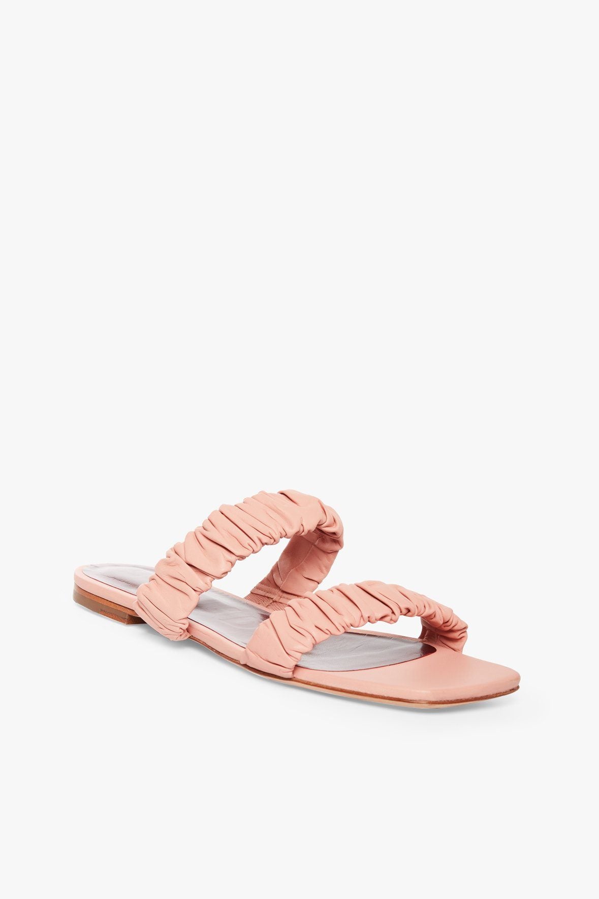 Image MAYA RUCHED SANDAL | DARK BLUSH 1 of 4 and Clicking this image will trigger a zoom pop-up