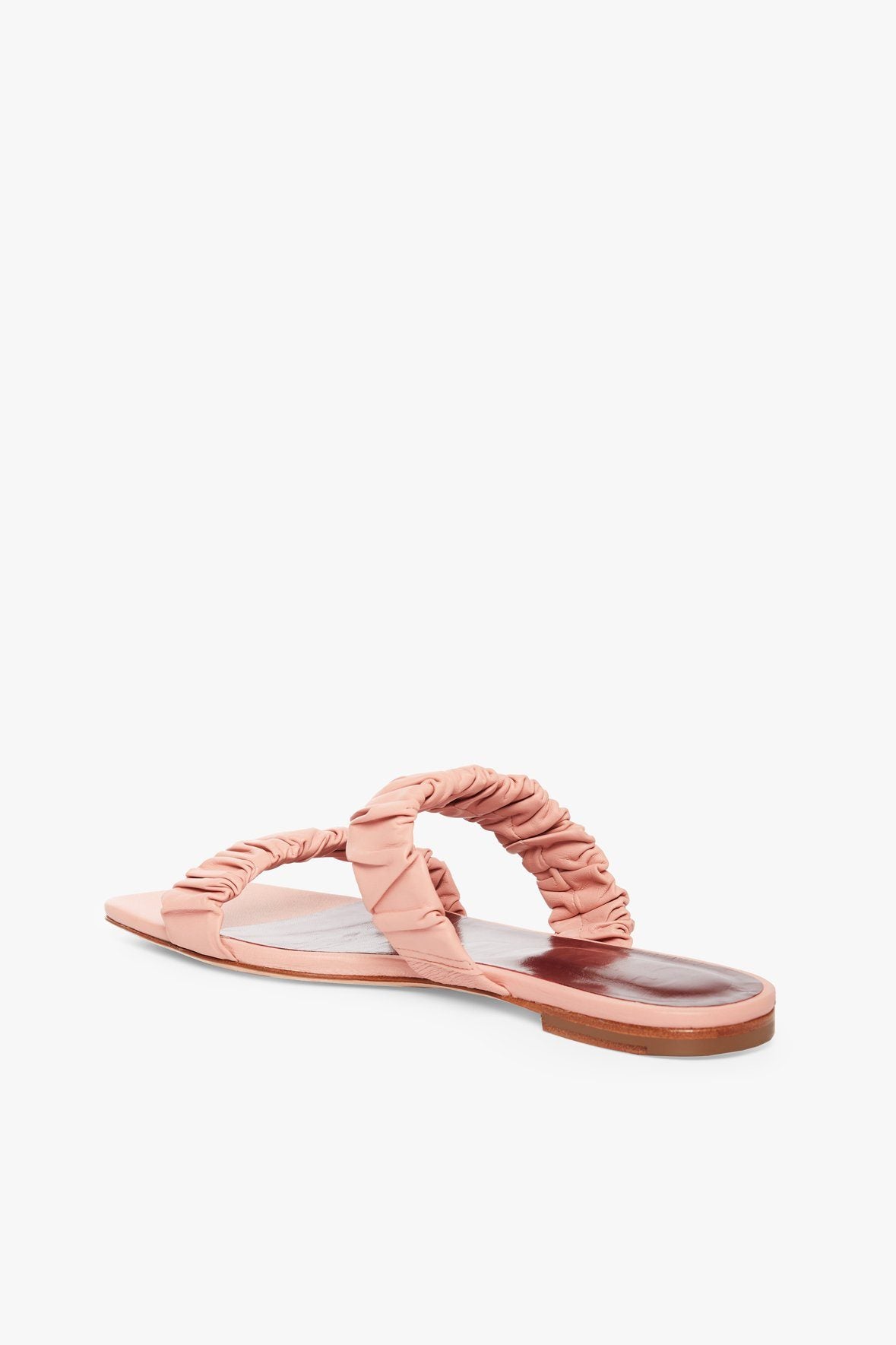 Image MAYA RUCHED SANDAL | DARK BLUSH 3 of 4 and Clicking this image will trigger a zoom pop-up