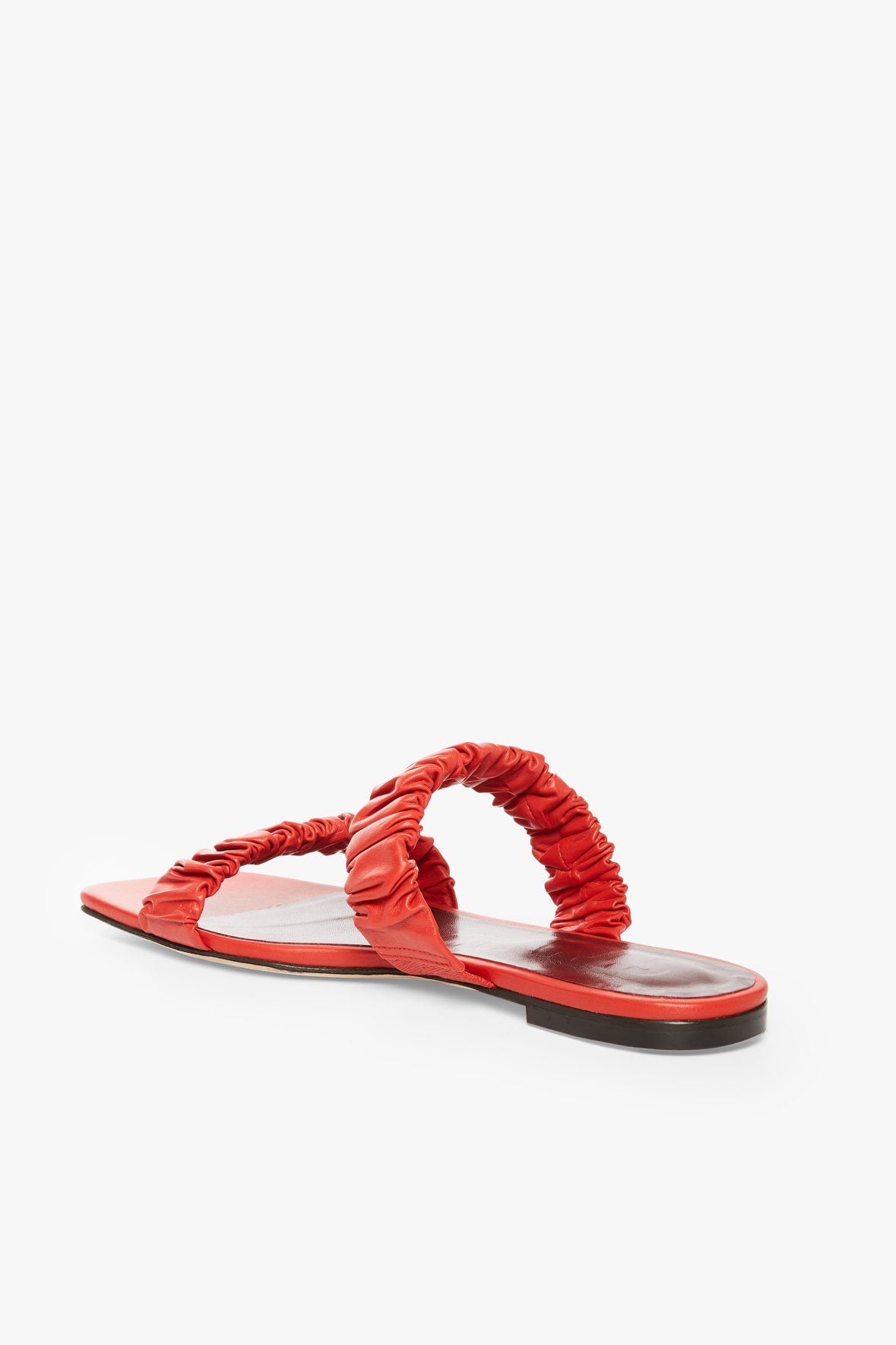 Image MAYA RUCHED SANDAL | SCARLET 3 of 4 and Clicking this image will trigger a zoom pop-up