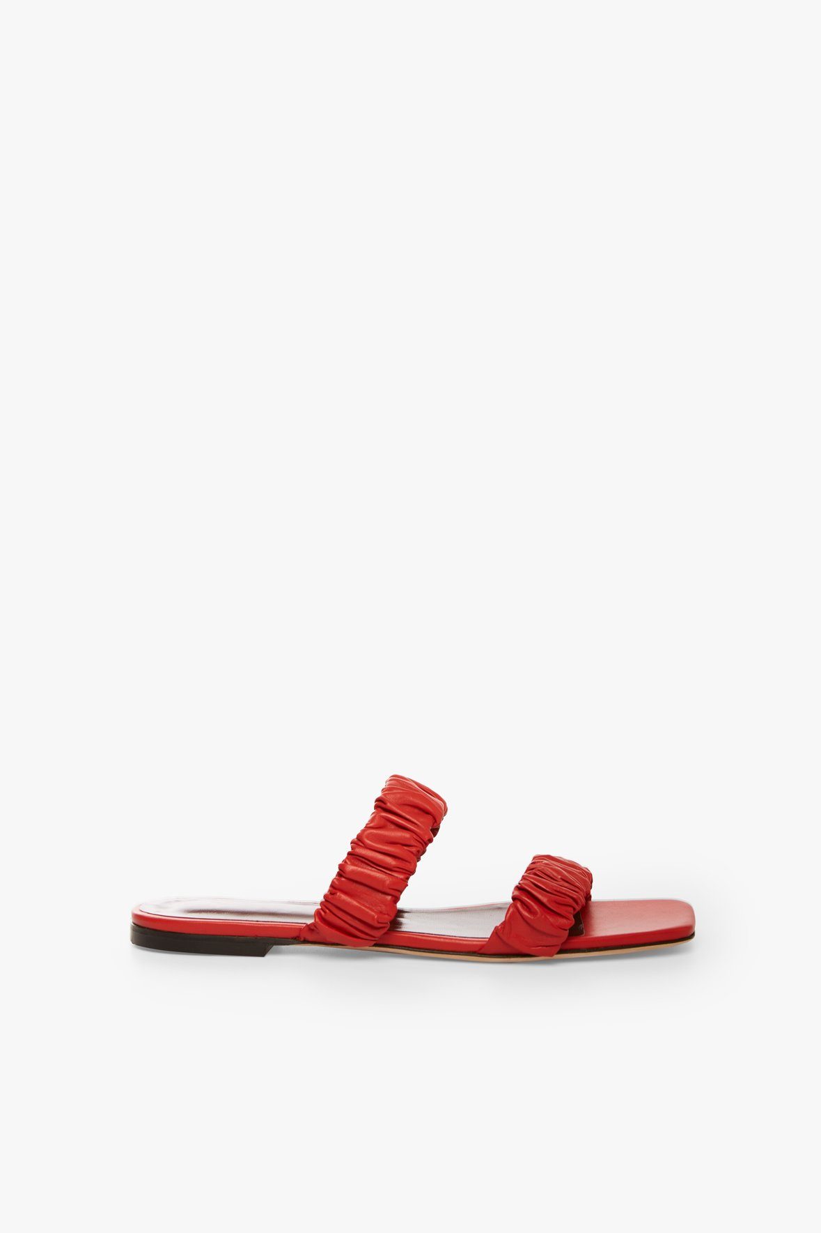 Image MAYA RUCHED SANDAL | SCARLET 2 of 4 and Clicking this image will trigger a zoom pop-up