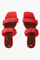 Image MAYA RUCHED SANDAL | SCARLET 4 of 4