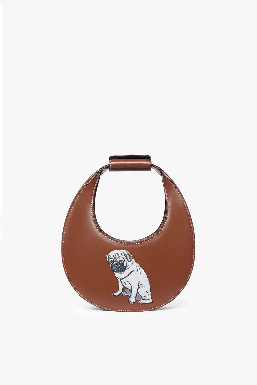 Image CUSTOM MINI MOON BAG | TAN 1 of 8 and Clicking this image will trigger a zoom pop-up