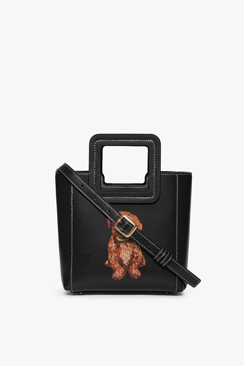 Image CUSTOM MINI SHIRLEY LEATHER BAG | BLACK 3 of 8 and Clicking this image will trigger a zoom pop-up