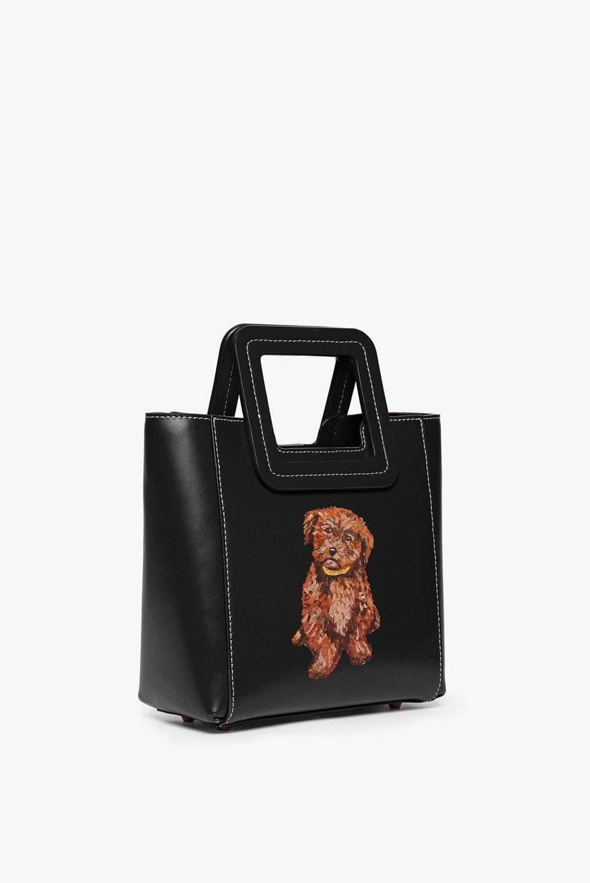 Image CUSTOM MINI SHIRLEY LEATHER BAG | BLACK 4 of 8 and Clicking this image will trigger a zoom pop-up