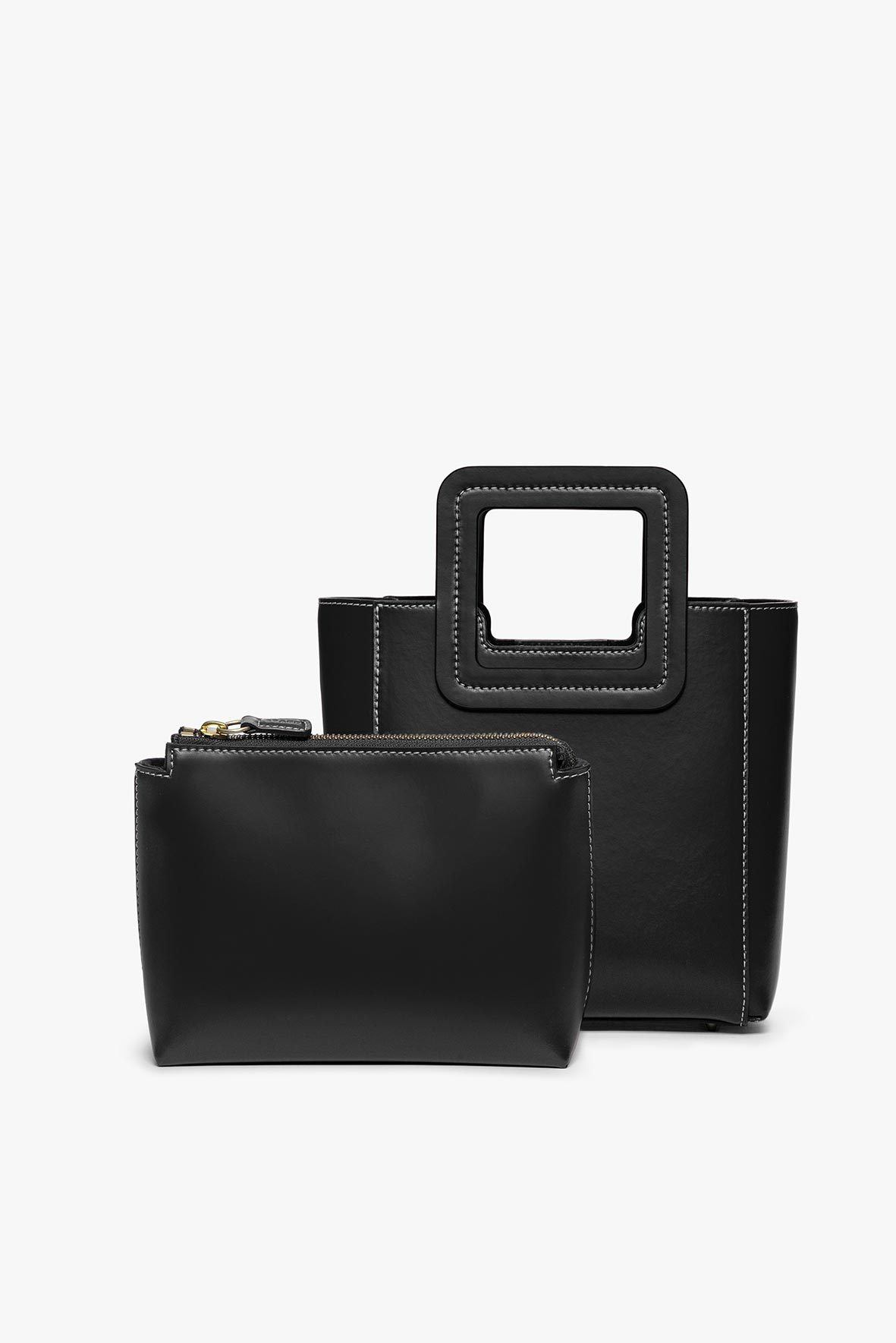 Image MINI SHIRLEY LEATHER BAG | BLACK 3 of 8 and Clicking this image will trigger a zoom pop-up