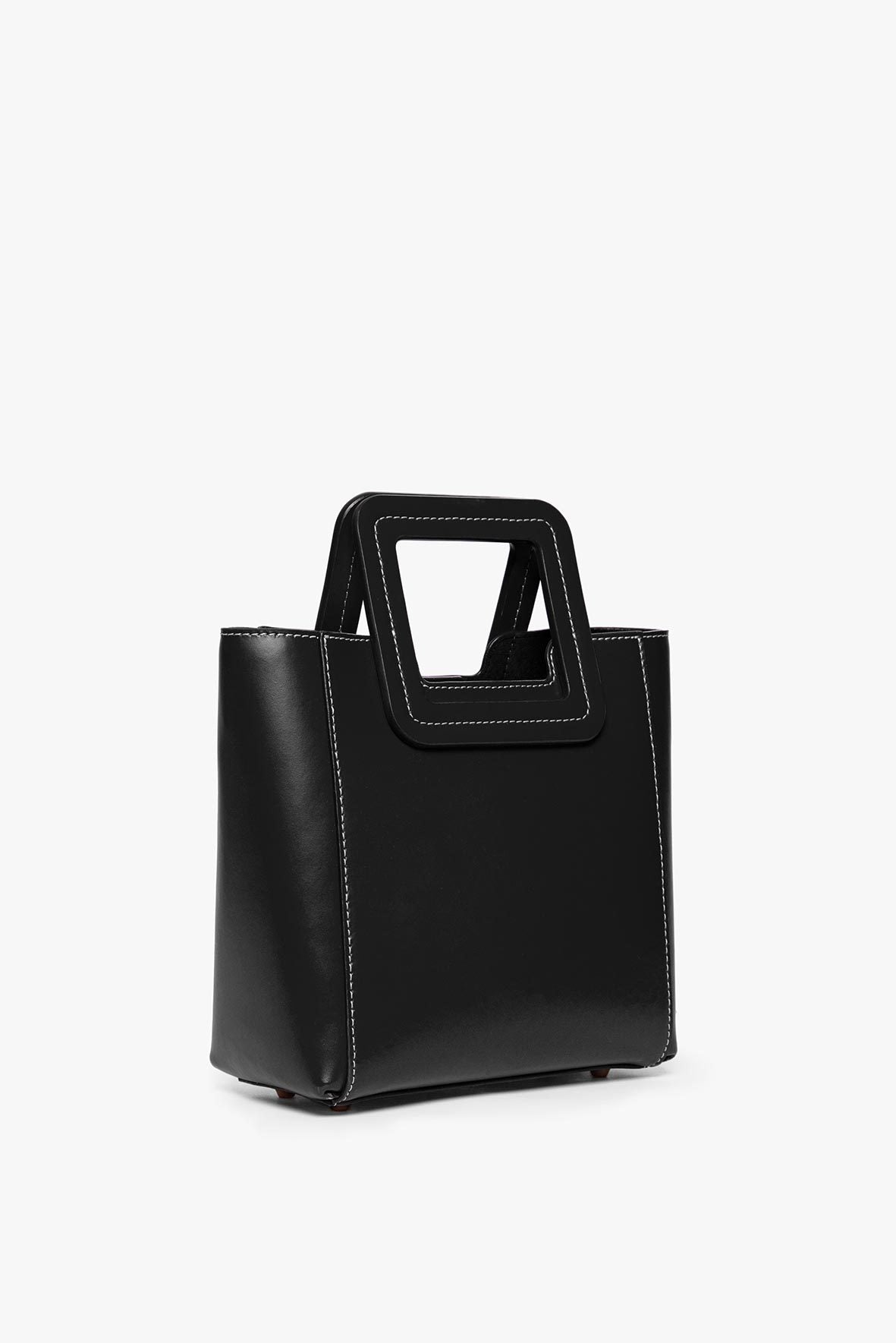 Image MINI SHIRLEY LEATHER BAG | BLACK 6 of 8 and Clicking this image will trigger a zoom pop-up