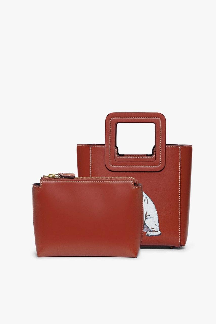 Image CUSTOM MINI SHIRLEY LEATHER BAG | COGNAC 5 of 7 and Clicking this image will trigger a zoom pop-up