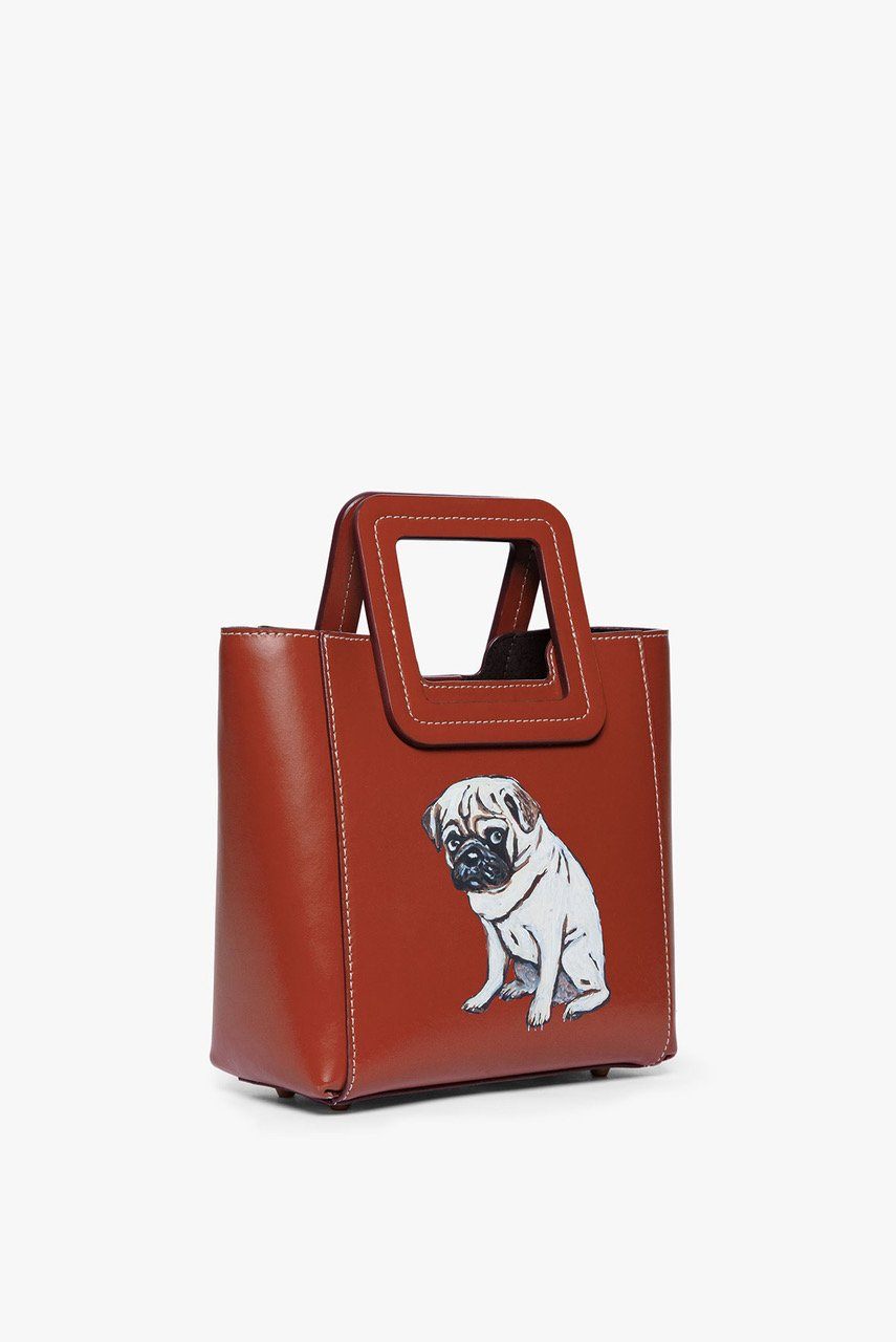 Image CUSTOM MINI SHIRLEY LEATHER BAG | COGNAC 3 of 7 and Clicking this image will trigger a zoom pop-up