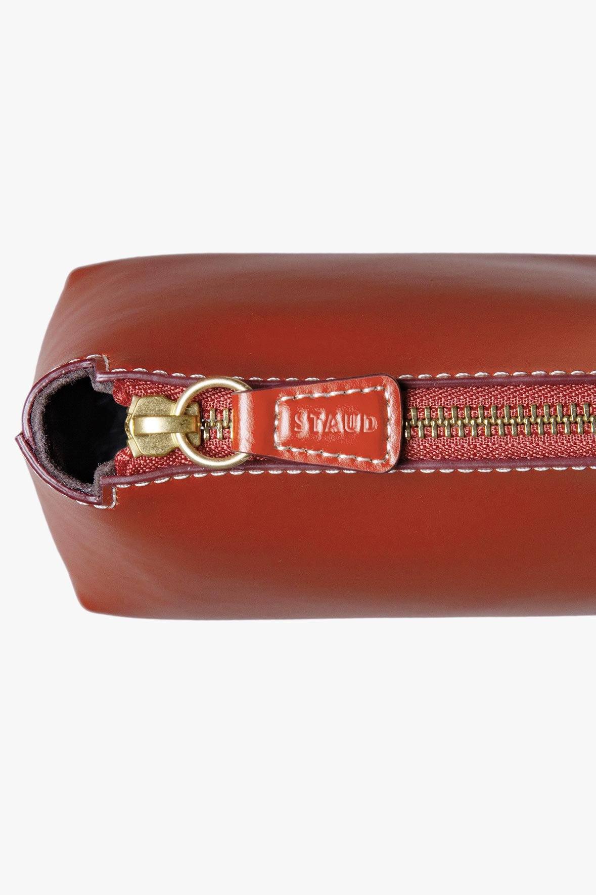 Image MINI SHIRLEY LEATHER BAG | COGNAC 8 of 9 and Clicking this image will trigger a zoom pop-up