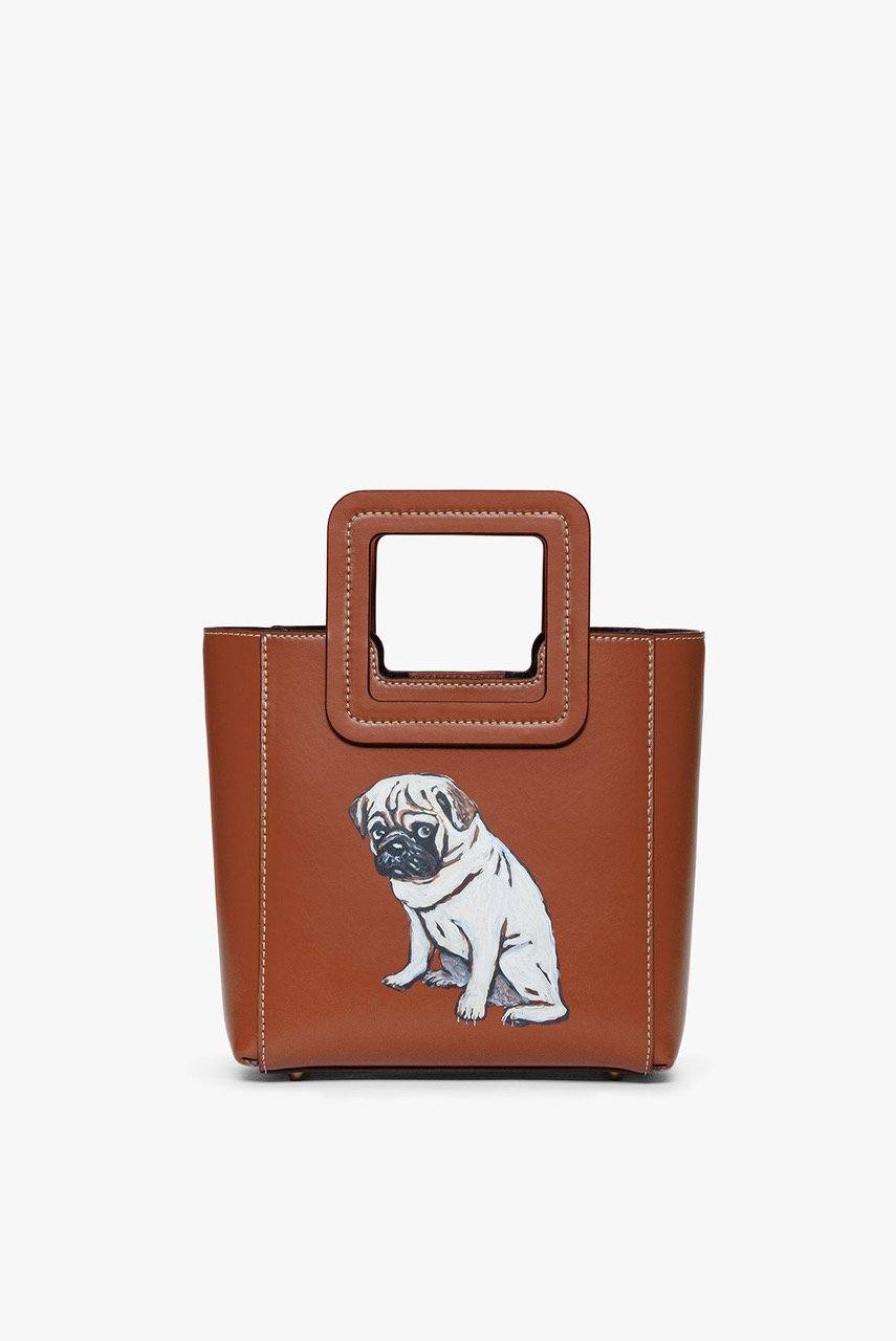 Image CUSTOM MINI SHIRLEY LEATHER BAG | TAN 1 of 7 and Clicking this image will trigger a zoom pop-up