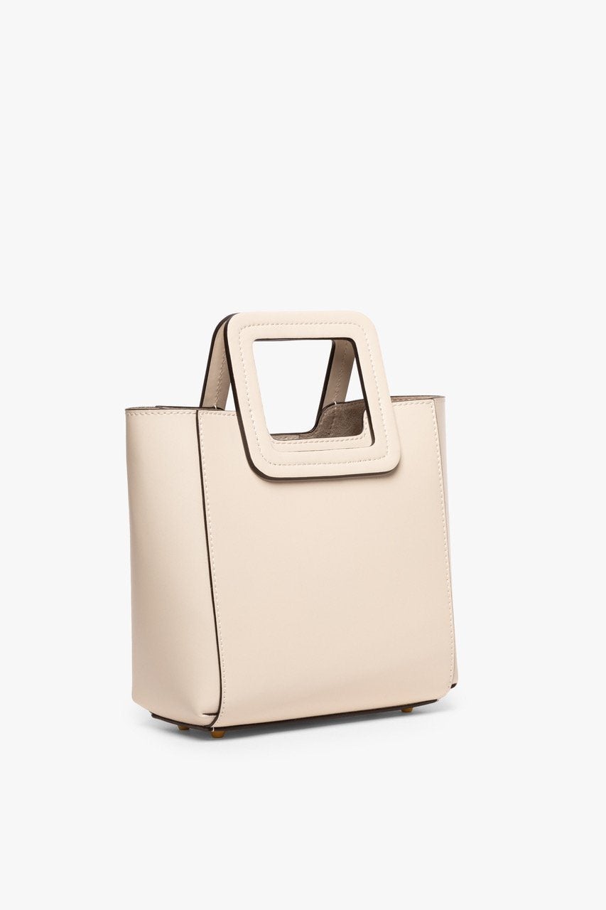 Image MINI SHIRLEY LEATHER BAG | CREAM 6 of 9 and Clicking this image will trigger a zoom pop-up