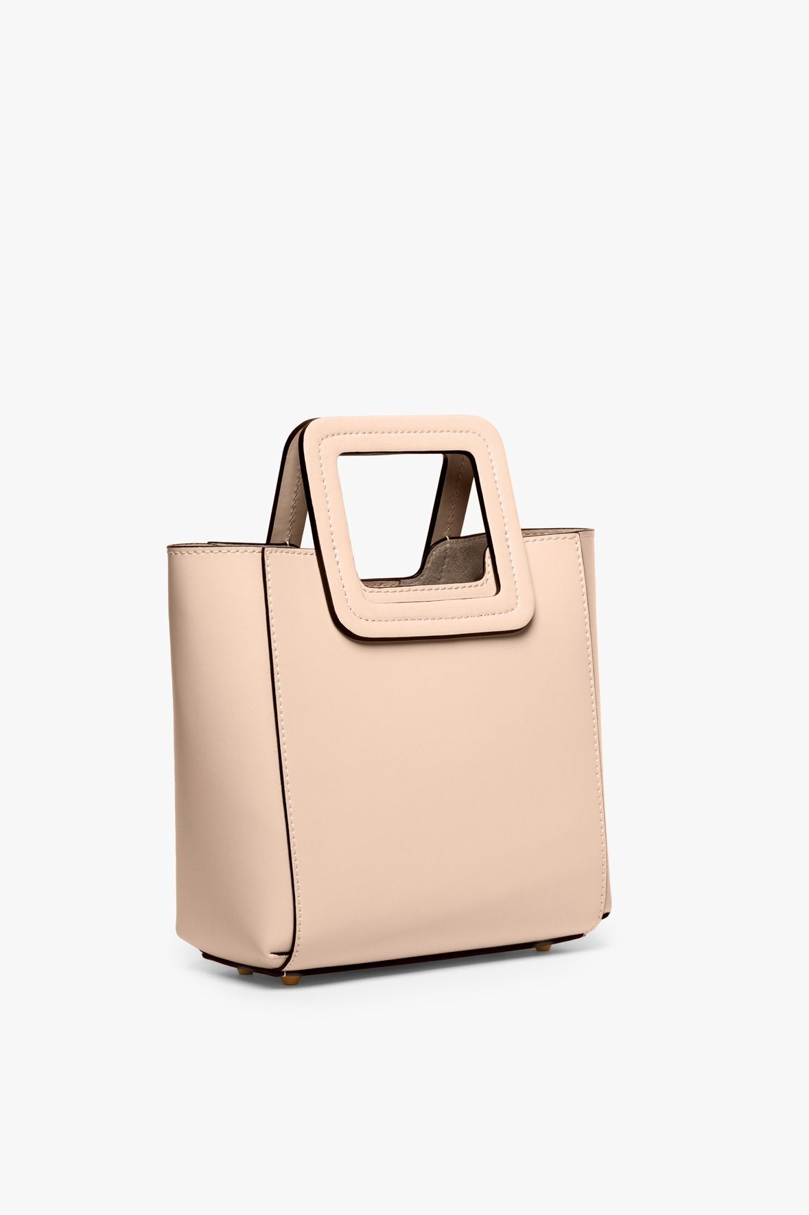 Image MINI SHIRLEY LEATHER BAG | DUNE 3 of 7 and Clicking this image will trigger a zoom pop-up