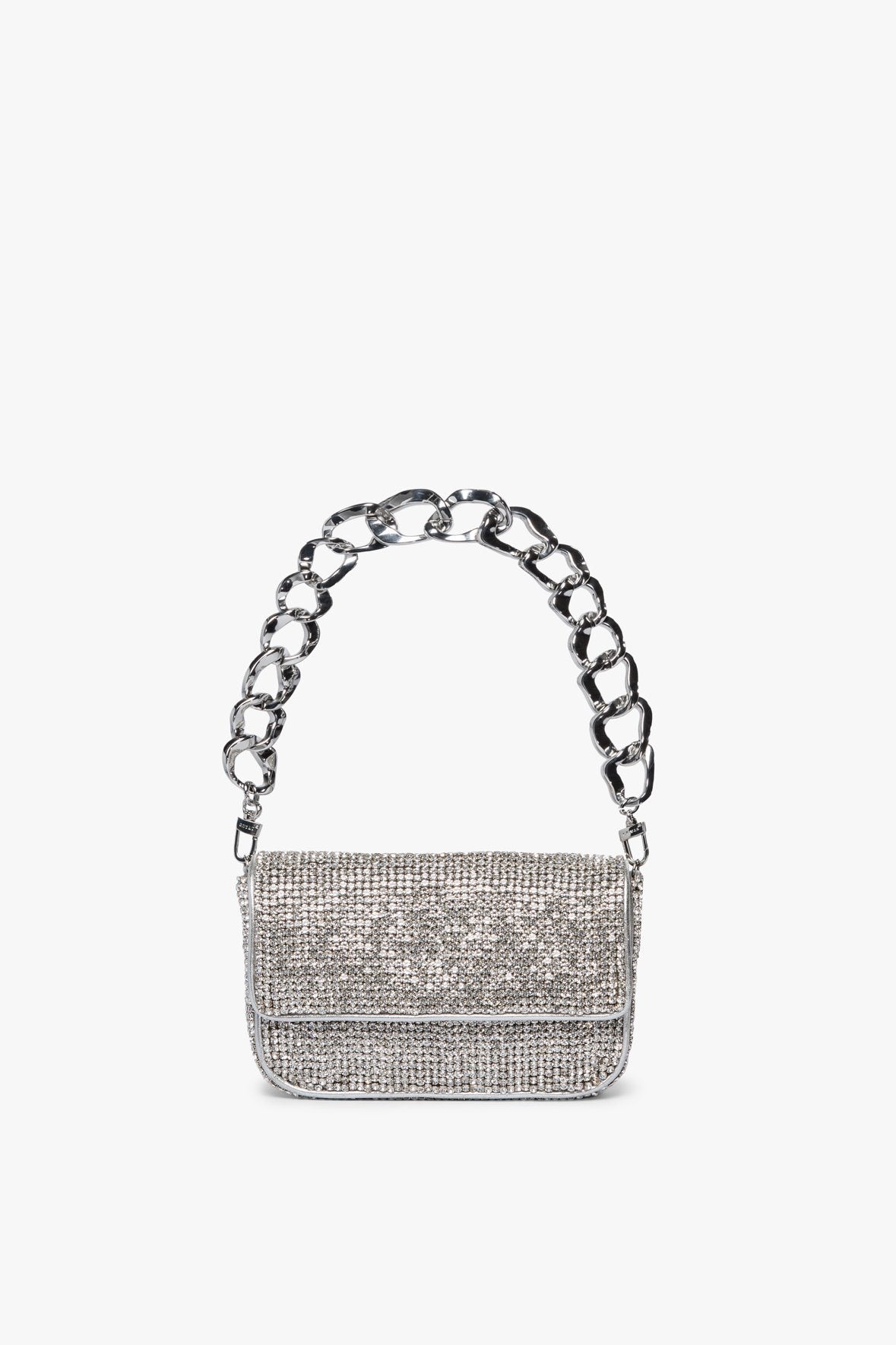 Image MINI TOMMY RHINESTONE BAG | SILVER 1 of 11 and Clicking this image will trigger a zoom pop-up