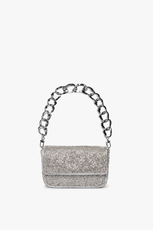 Go to MINI TOMMY RHINESTONE BAG SILVER view 1