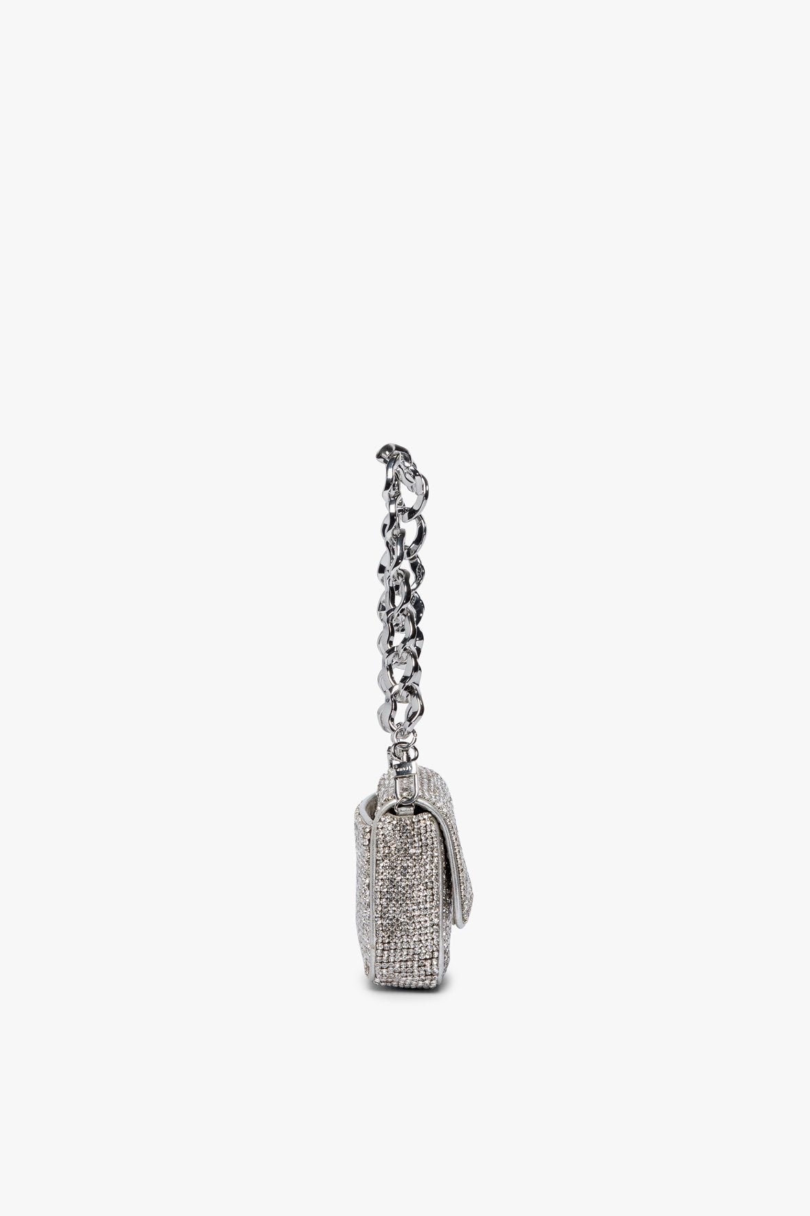 Image MINI TOMMY RHINESTONE BAG | SILVER 5 of 11 and Clicking this image will trigger a zoom pop-up