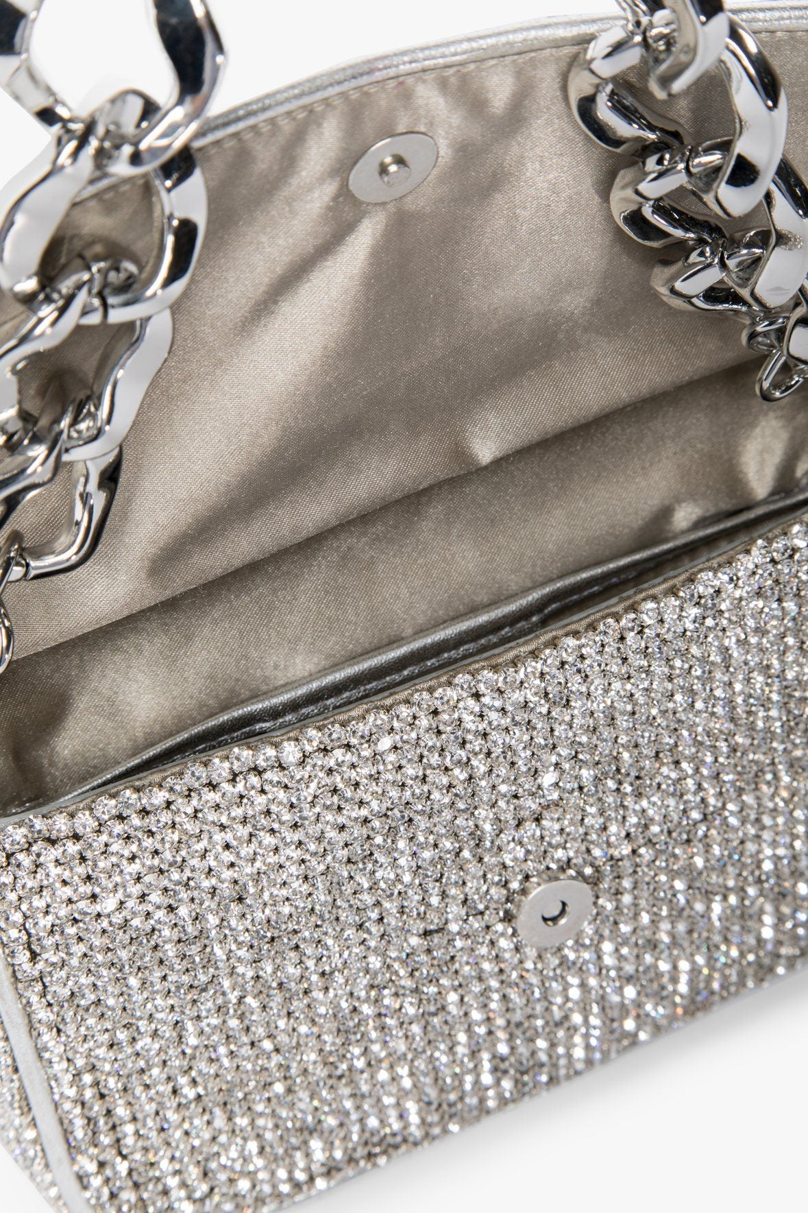 Image MINI TOMMY RHINESTONE BAG | SILVER 10 of 11 and Clicking this image will trigger a zoom pop-up