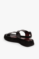 Image NICKY SANDAL | BLACK CROC EMBOSSED 6 of 7