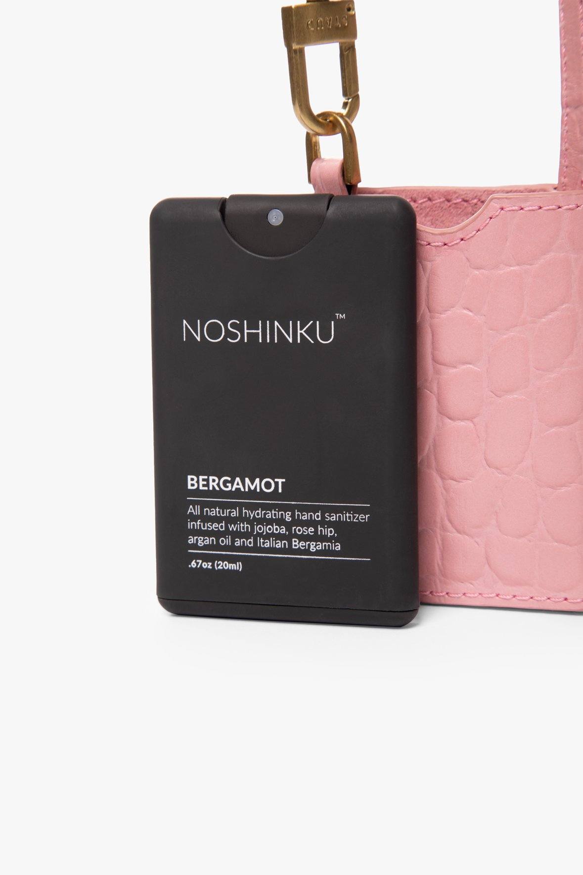 Image STAUD x NOSHINKU HAND SANITIZER & CASE | GERANIUM CROC EMBOSSED 4 of 11 and Clicking this image will trigger a zoom pop-up