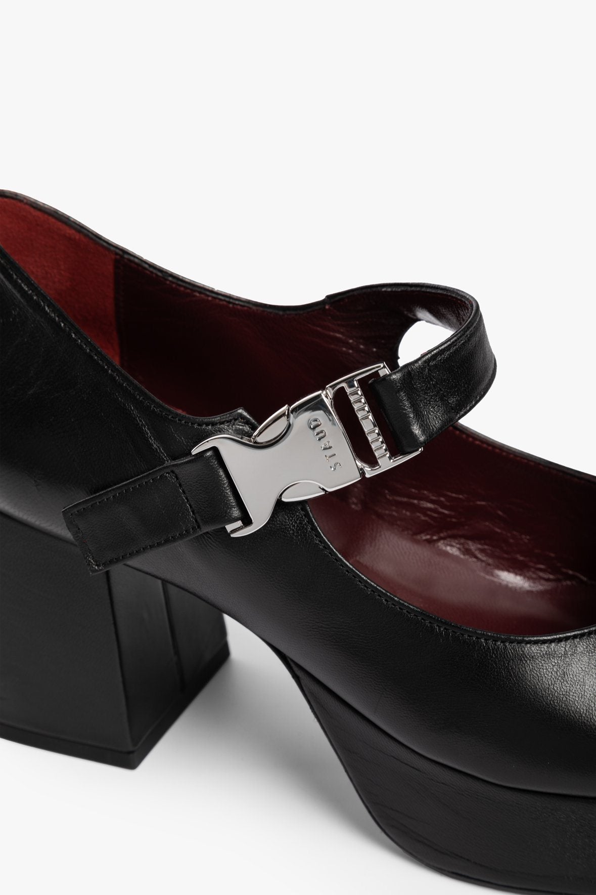 Image OZZY BUCKLE PLATFORM | BLACK 6 of 7 and Clicking this image will trigger a zoom pop-up