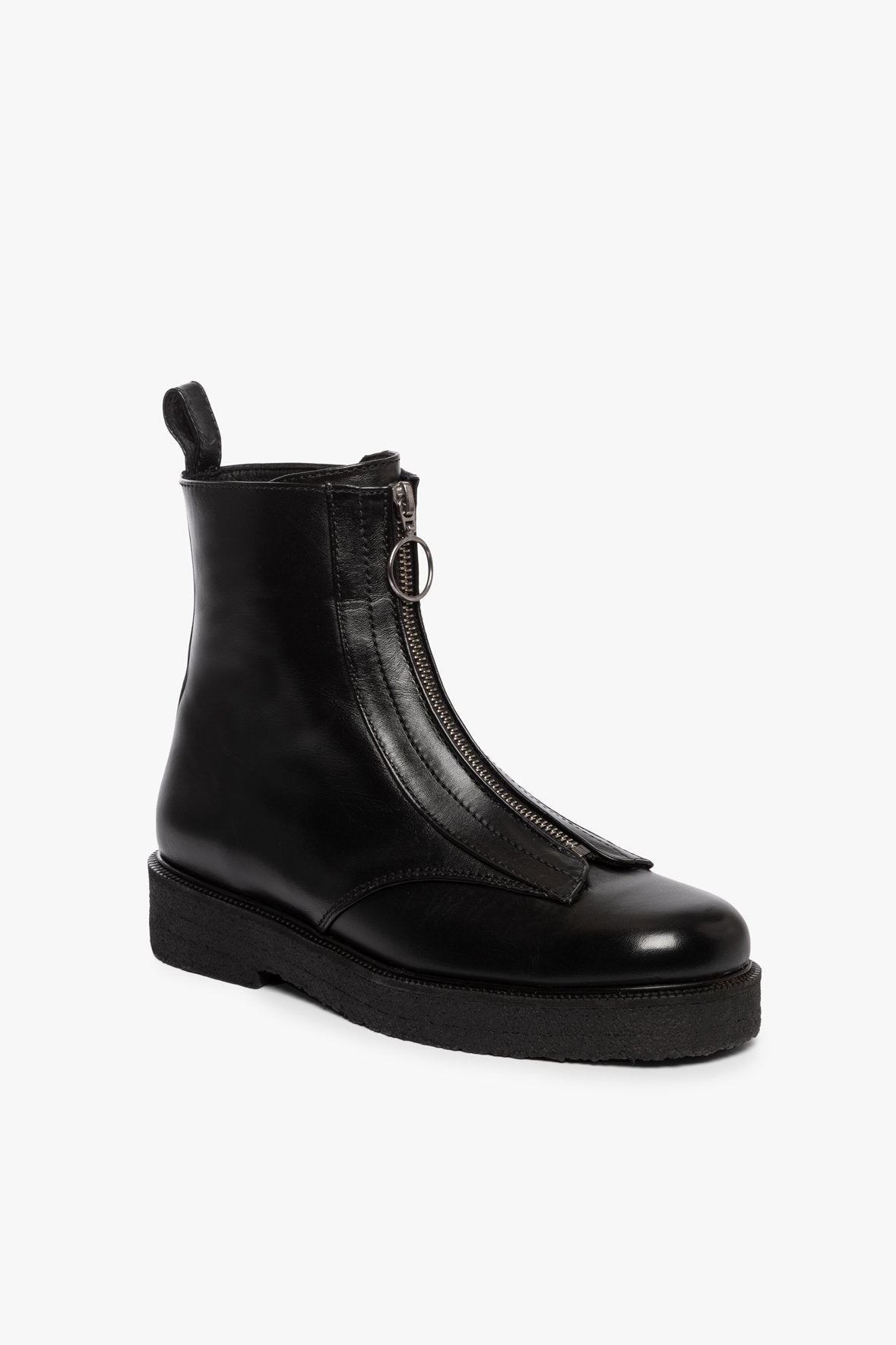 Image PALERMO ANKLE ZIP BOOT | BLACK 1 of 6 and Clicking this image will trigger a zoom pop-up