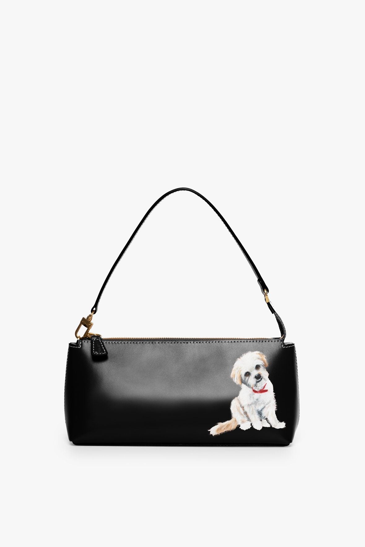 Image CUSTOM KAIA SHOULDER BAG | BLACK 1 of 8 and Clicking this image will trigger a zoom pop-up