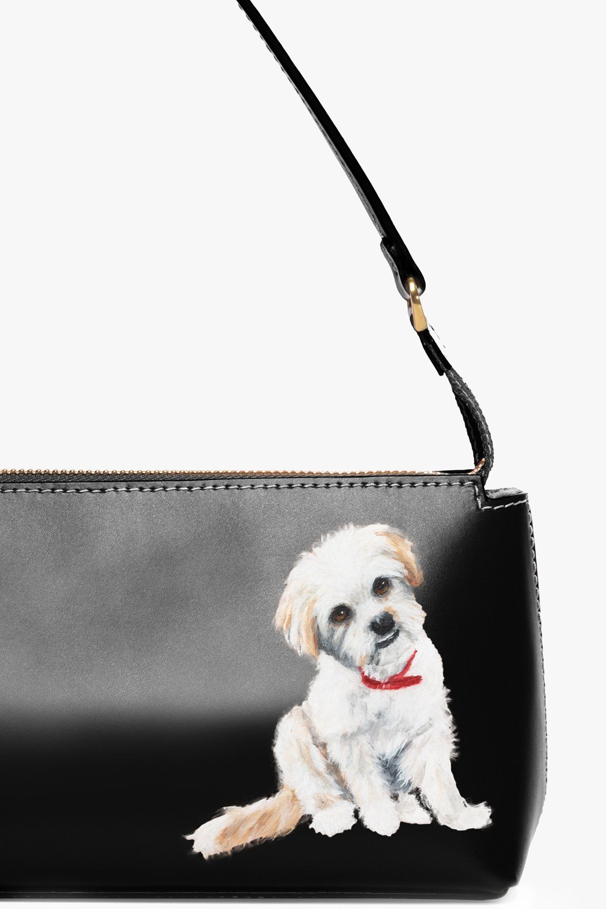 Image CUSTOM KAIA SHOULDER BAG | BLACK 8 of 8 and Clicking this image will trigger a zoom pop-up