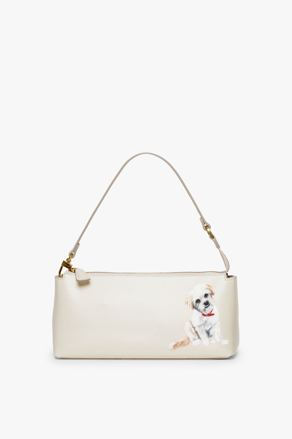 Image CUSTOM KAIA SHOULDER BAG | CREAM 1 of 8 and Clicking this image will trigger a zoom pop-up