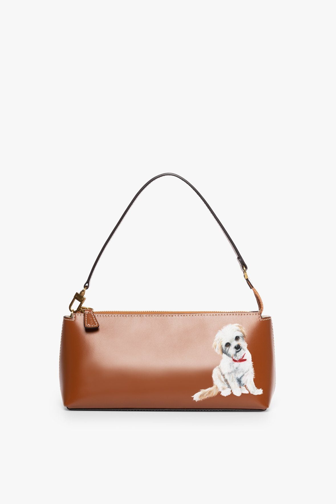 Image CUSTOM KAIA SHOULDER BAG | TAN 1 of 8 and Clicking this image will trigger a zoom pop-up