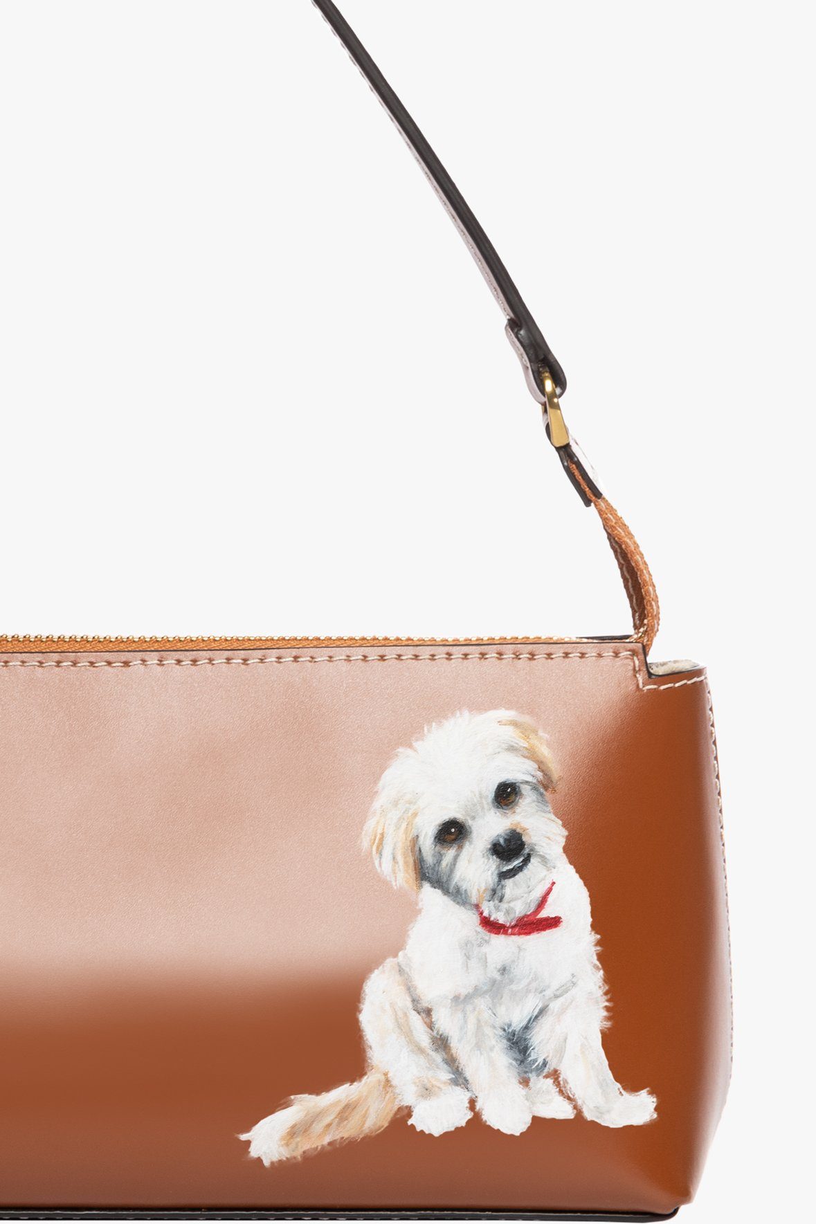 Image CUSTOM KAIA SHOULDER BAG | TAN 7 of 8 and Clicking this image will trigger a zoom pop-up