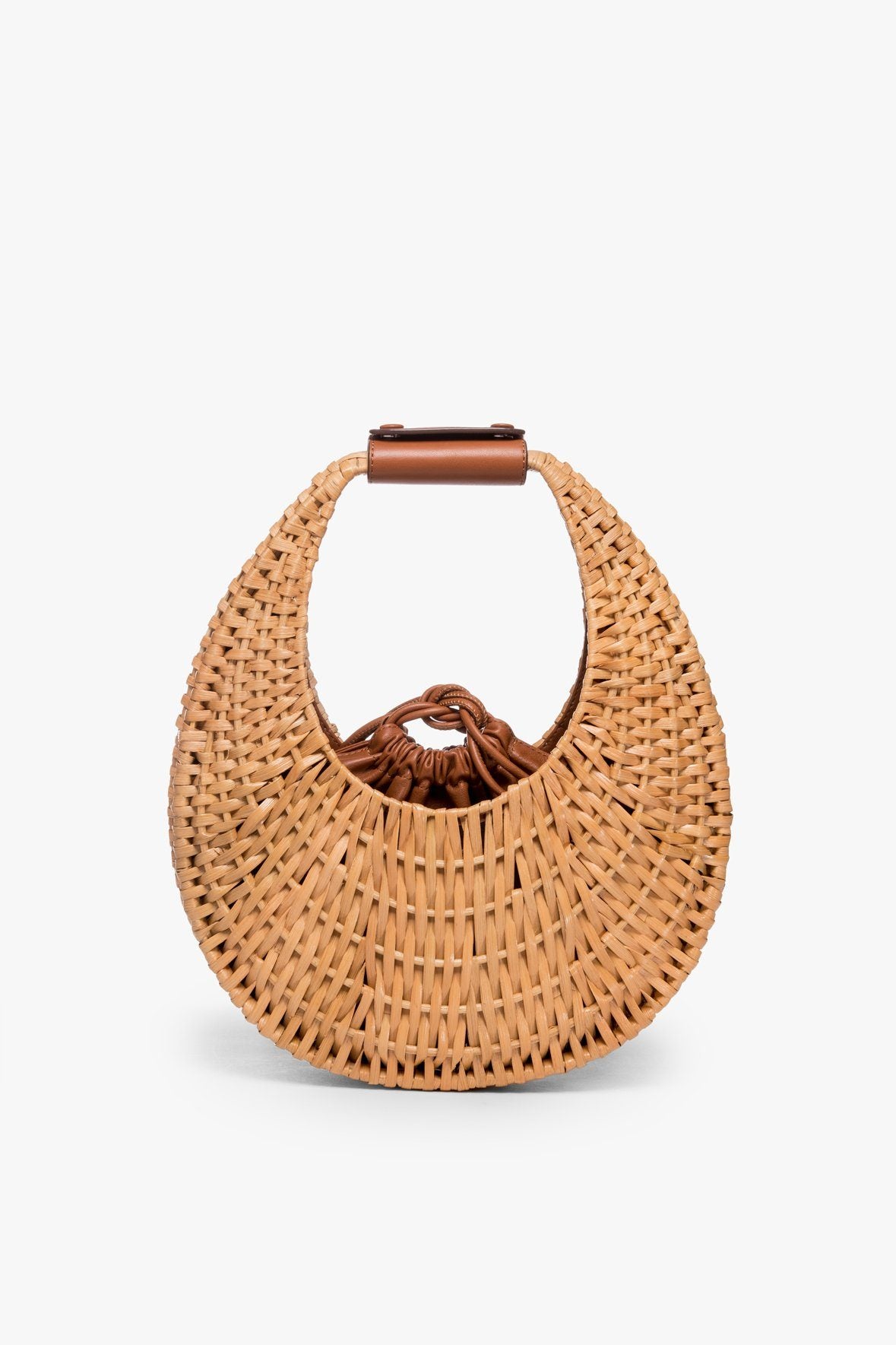 Image RATTAN MOON BAG | NATURAL 1 of 6 and Clicking this image will trigger a zoom pop-up