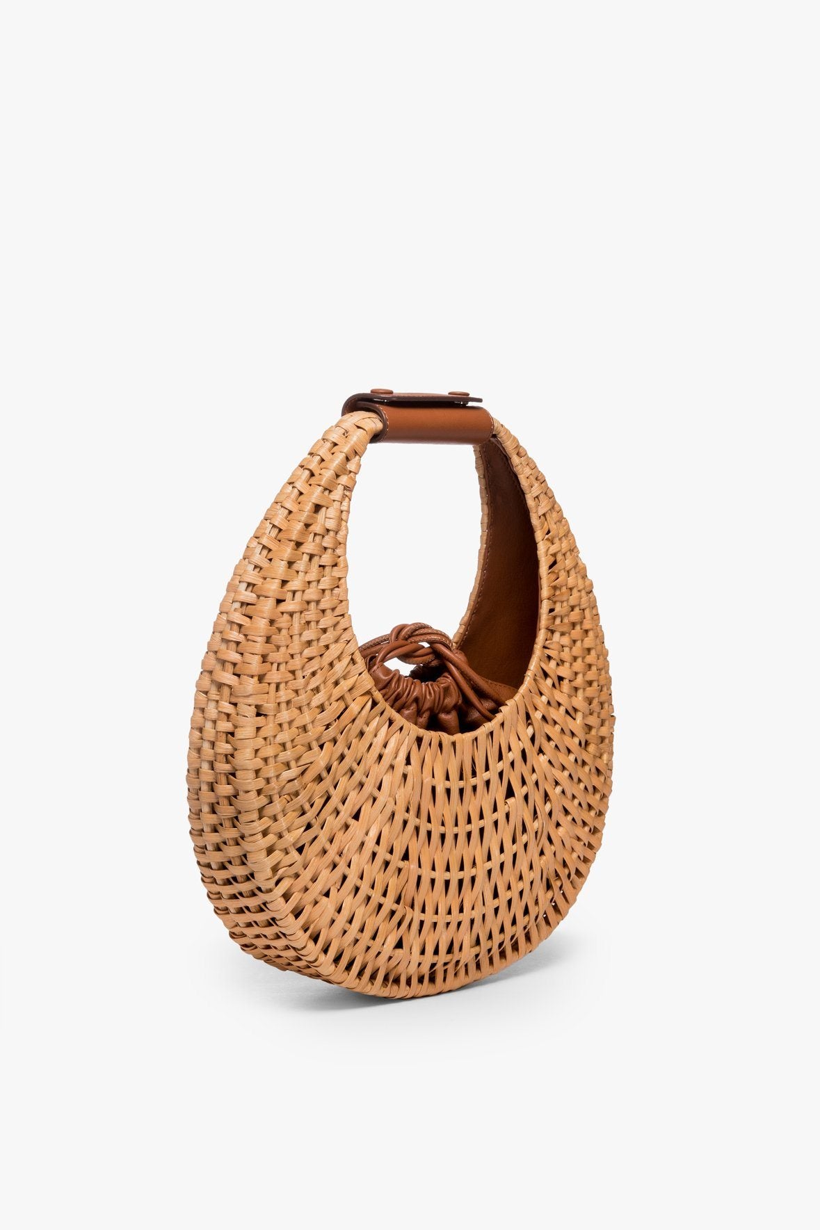 Image RATTAN MOON BAG | NATURAL 3 of 6 and Clicking this image will trigger a zoom pop-up