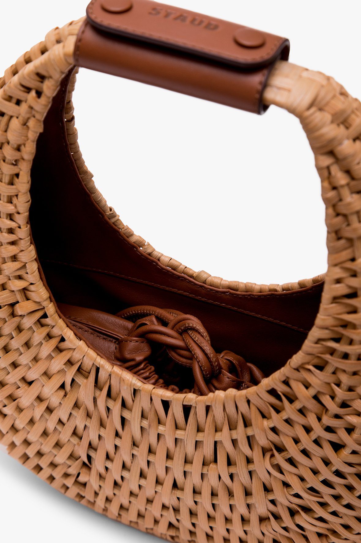 Image RATTAN MOON BAG | NATURAL 6 of 6 and Clicking this image will trigger a zoom pop-up