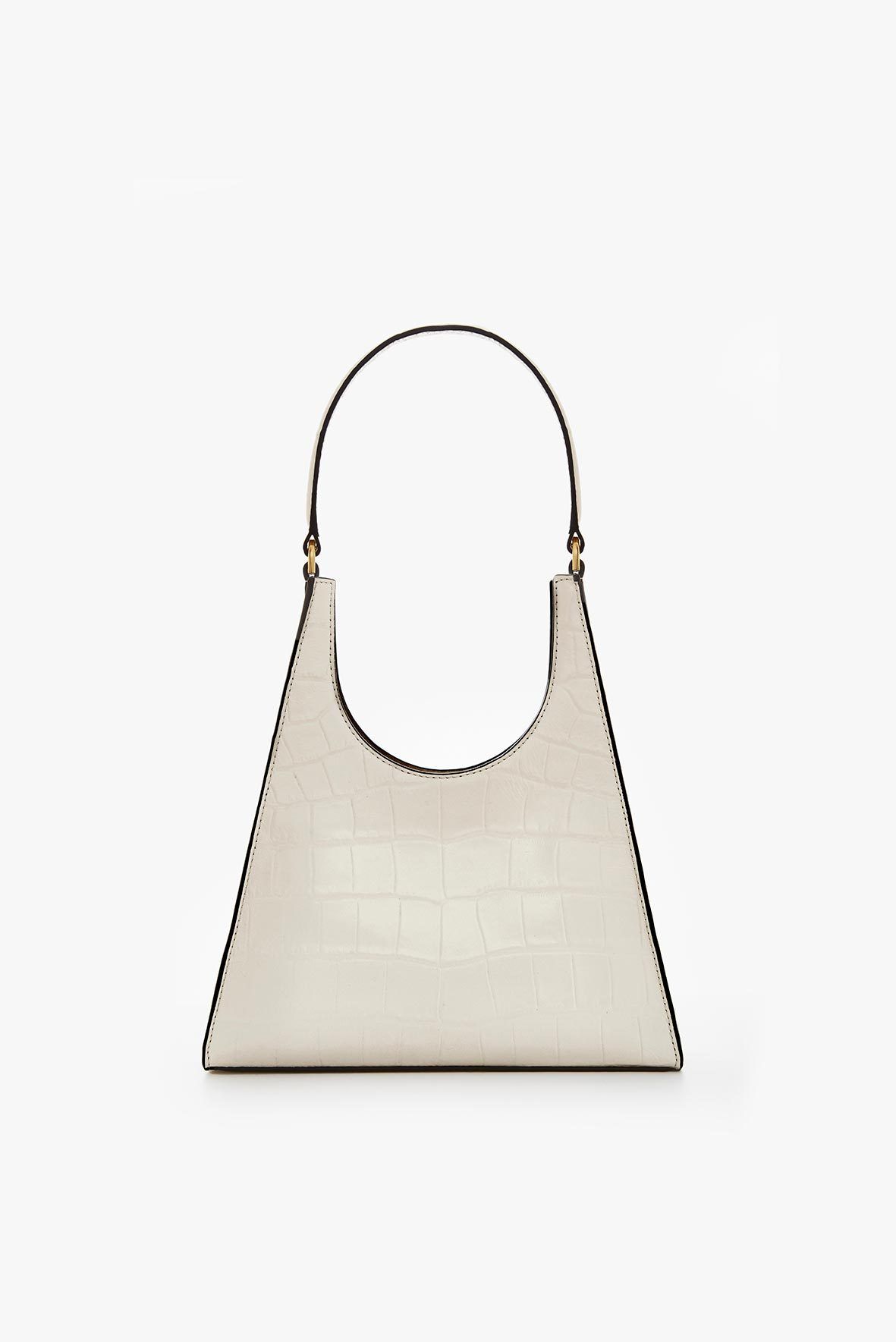 Image REY BAG | CREAM CROC EMBOSSED 1 of 5 and Clicking this image will trigger a zoom pop-up