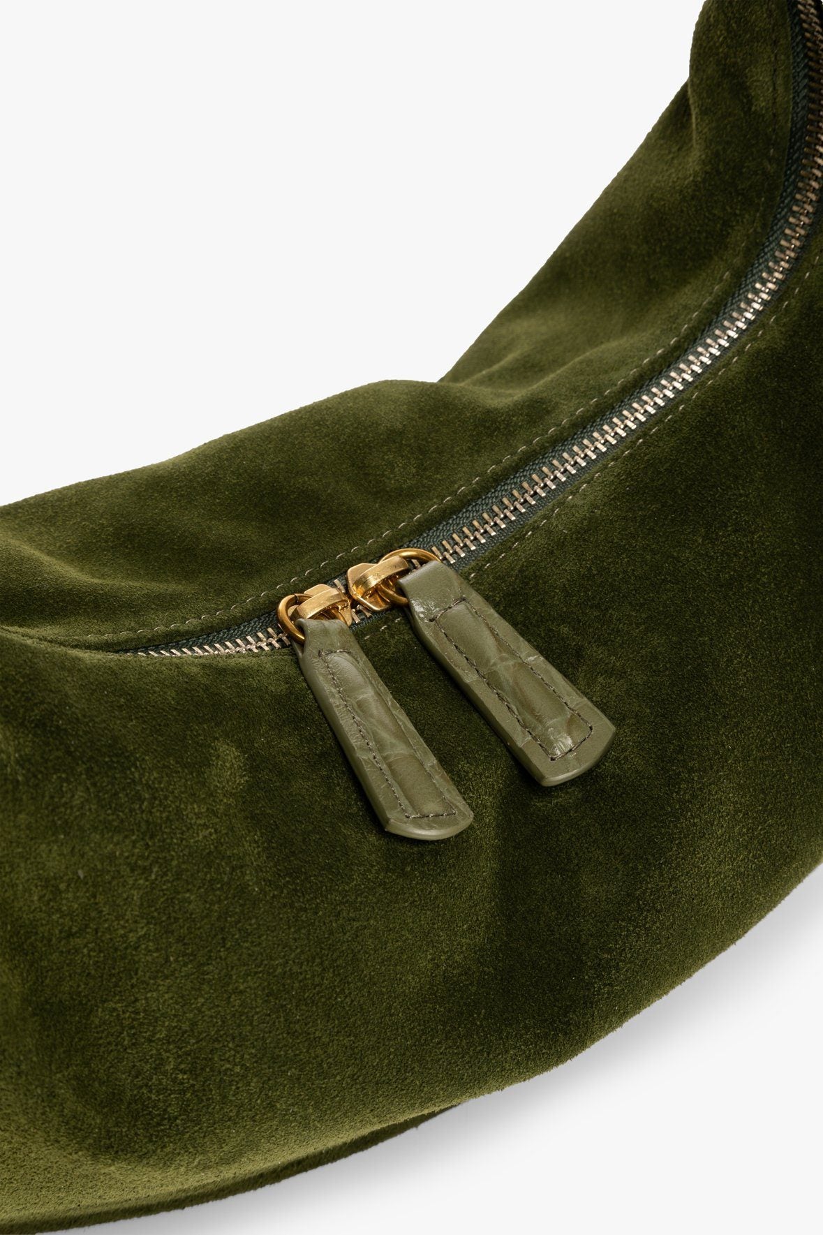 Image SASHA BAG | OLIVE SUEDE 5 of 7 and Clicking this image will trigger a zoom pop-up