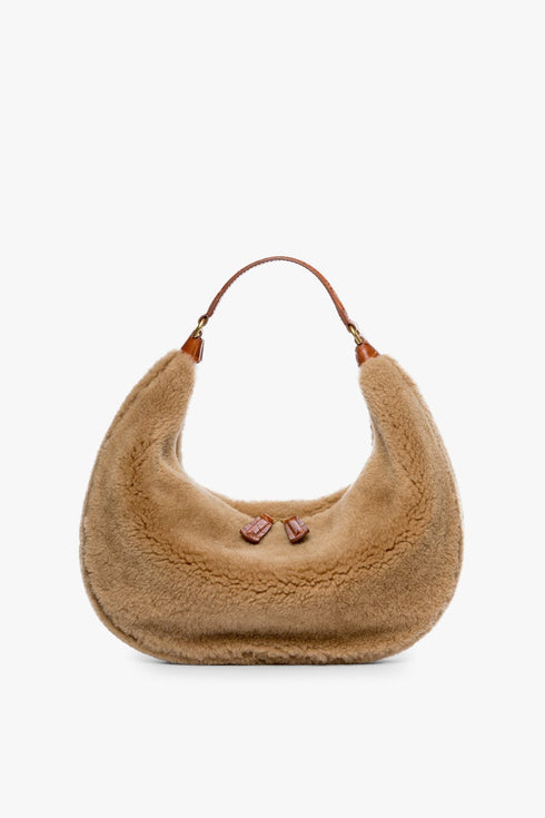 Go to SASHA SHEARLING BAG NATURAL TAN view 1