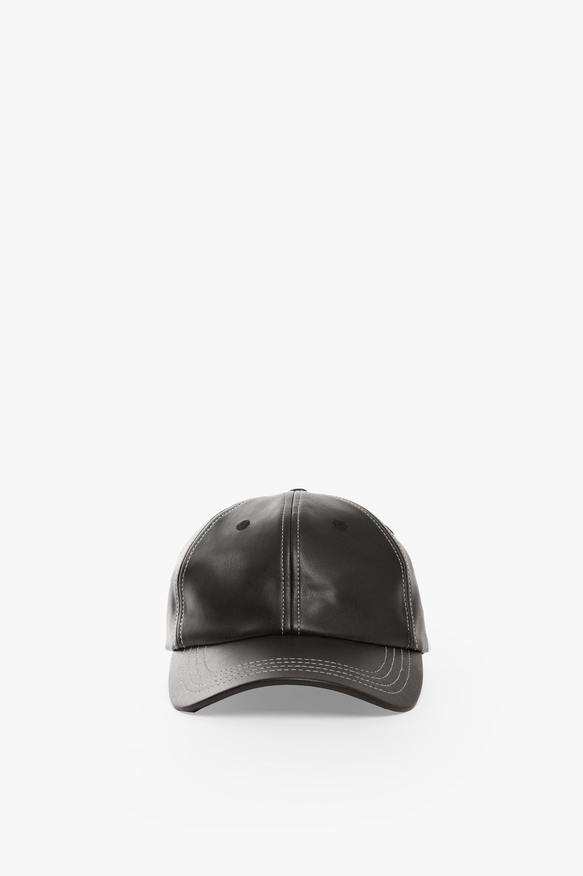 Image SEASIDE HAT | BLACK VEGAN LEATHER 3 of 7 and Clicking this image will trigger a zoom pop-up