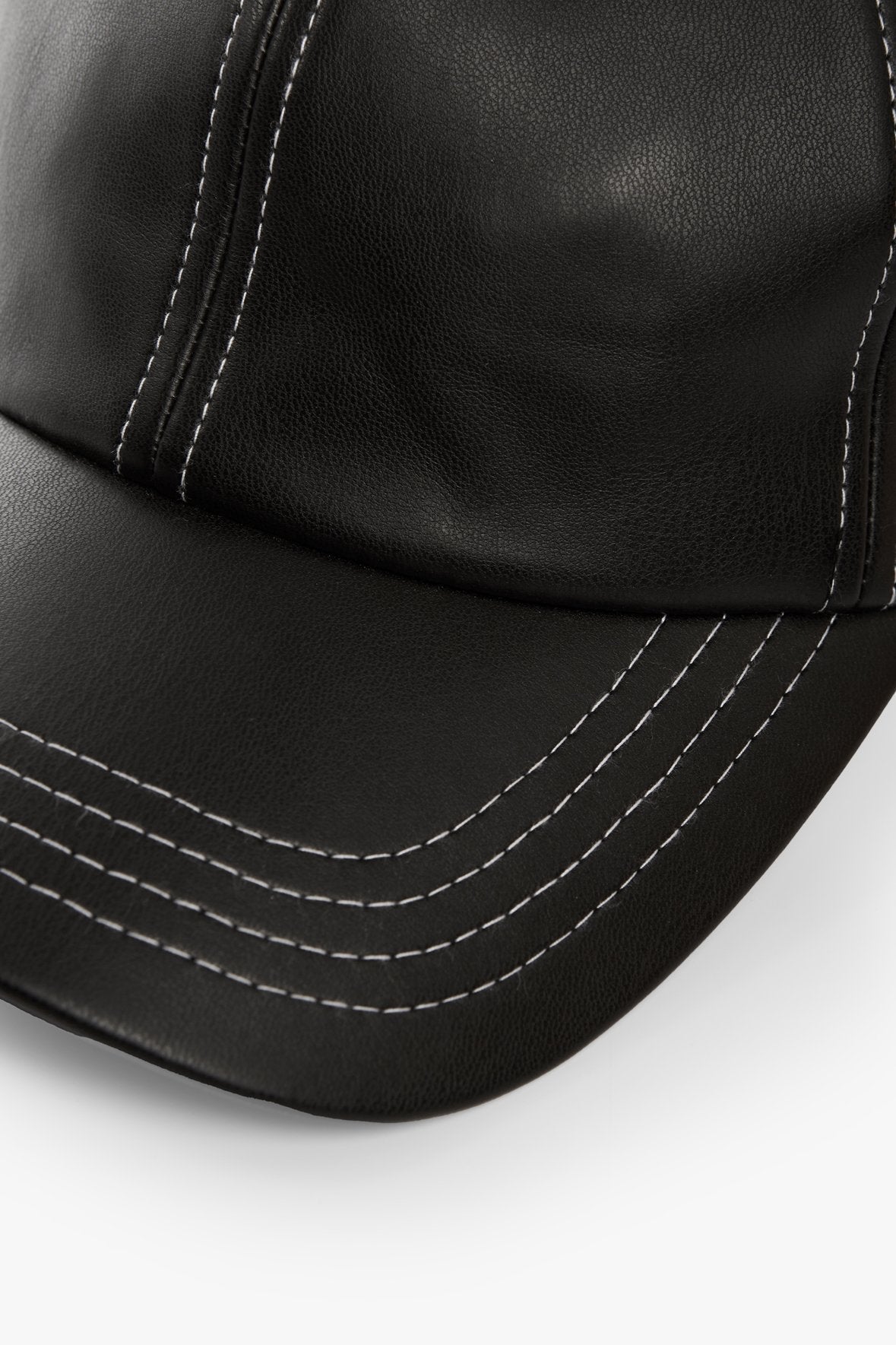 Image SEASIDE HAT | BLACK VEGAN LEATHER 7 of 7 and Clicking this image will trigger a zoom pop-up