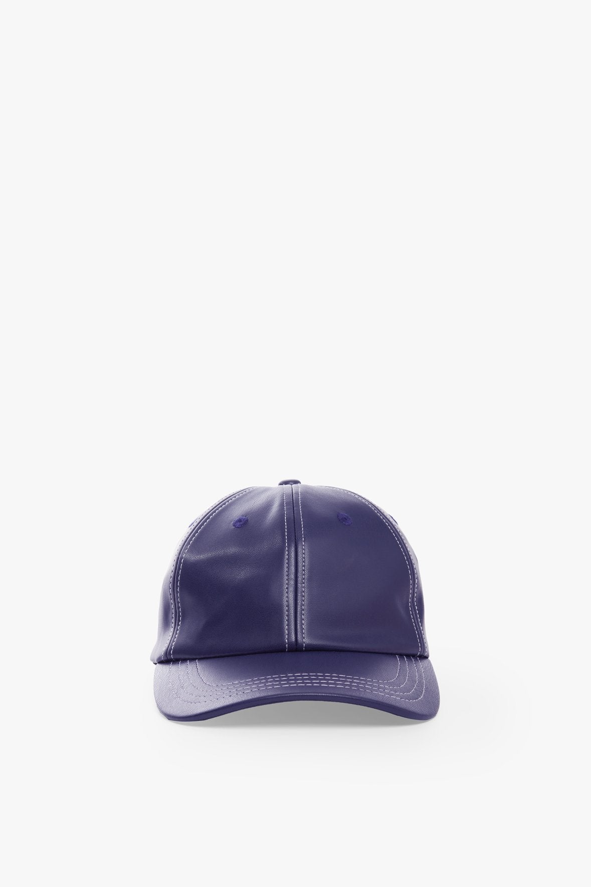 Image SEASIDE HAT | NAVY VEGAN LEATHER 3 of 7 and Clicking this image will trigger a zoom pop-up