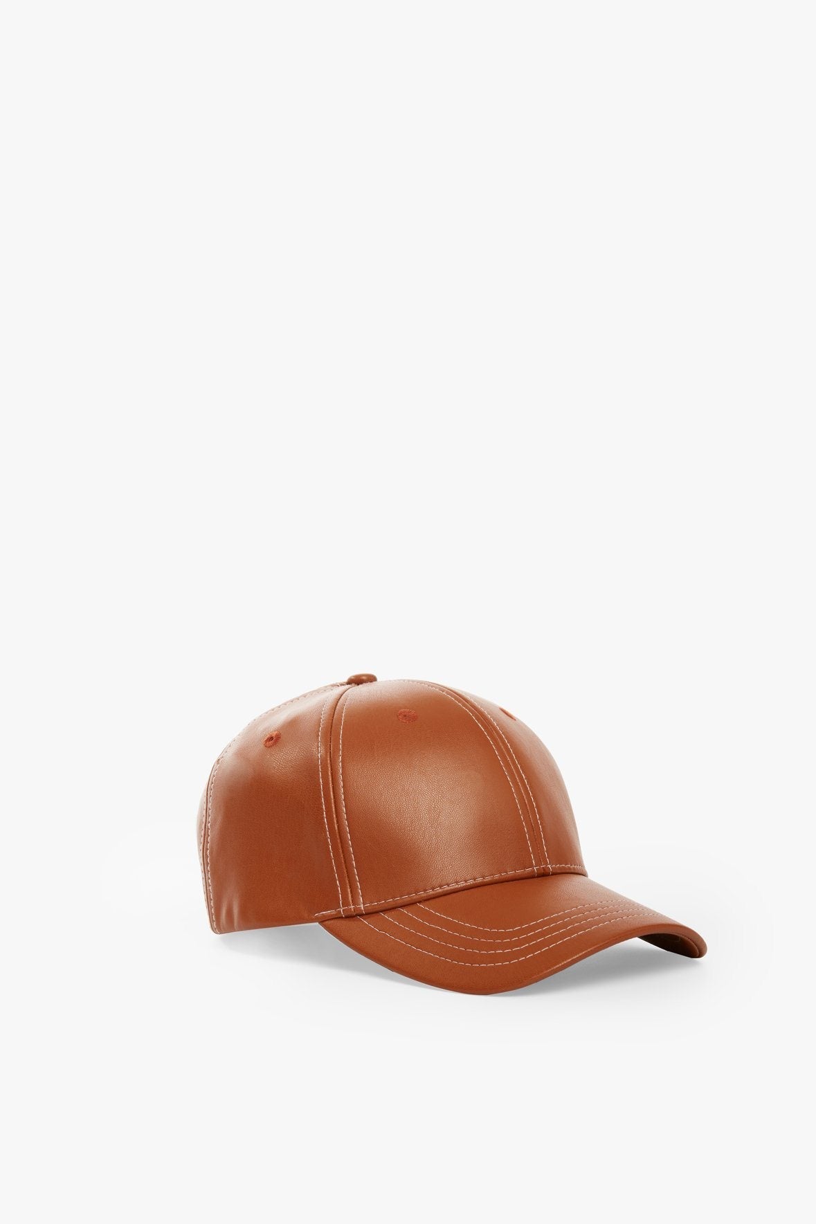 Image SEASIDE HAT | WHISKEY VEGAN LEATHER 1 of 7 and Clicking this image will trigger a zoom pop-up